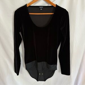 J. Crew Jeans Velvet Scoop Neck Body Suit